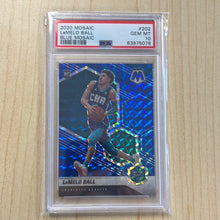 Load image into Gallery viewer, 2020 MOSAIC LAMELO BALL #202 RC BLUE MOSAIC /99 PSA 10 GEM MINT

