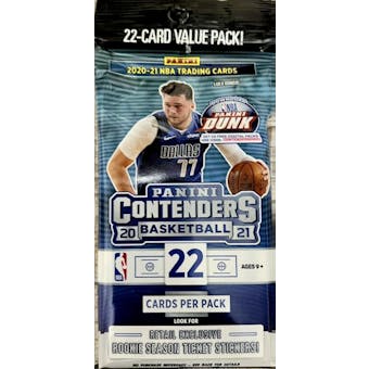 2020/21 Panini Contenders Basketball Jumbo Value Pack
