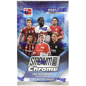 2021/22 Topps Stadium Club Chrome Bundesliga Soccer Hobby Box