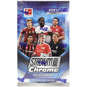 2021/22 Topps Stadium Club Chrome Bundesliga Soccer Hobby Box