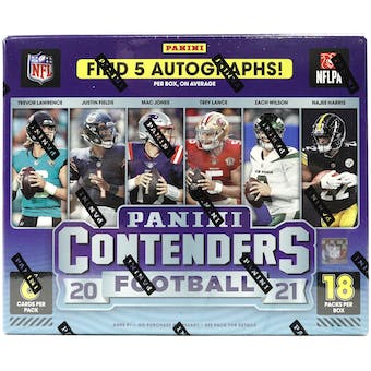 2021 Panini Contenders Football Hobby Box