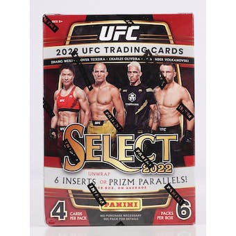 2022 Panini Select UFC 6-Pack Blaster Box