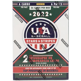 2022 Panini USA Stars & Stripes Baseball 6-Pack Blaster Box