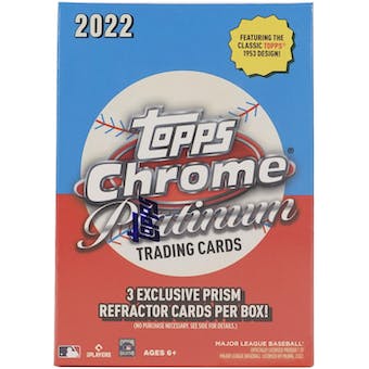2022 Topps Chrome Platinum Anniversary Baseball 8-Pack Blaster Box