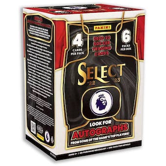 2022/23 Panini Select Premier League EPL Soccer 6-Pack Blaster Box