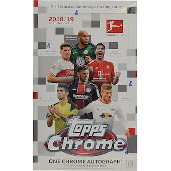 2018/19 Topps Chrome Bundesliga Soccer Hobby Pack