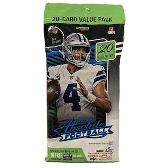2020 Panini Absolute Football Jumbo Value Pack