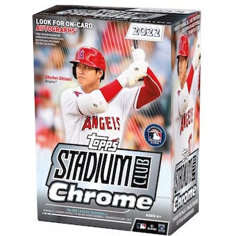 2022 Topps Stadium Club Chrome Baseball 4-Pack Blaster Box