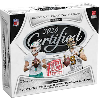 2020 Panini Certified Football 1st Off The Line FOTL Hobby Box