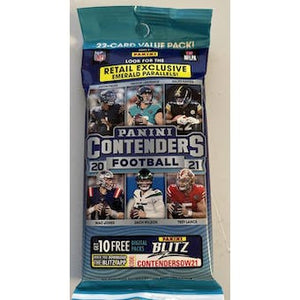2021 Panini Contenders Football Jumbo Value Pack (Emerald Parallels!)
