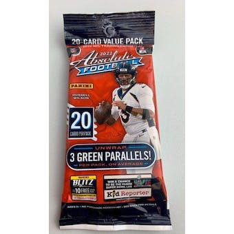 2022 Panini Absolute Football Jumbo Value Pack