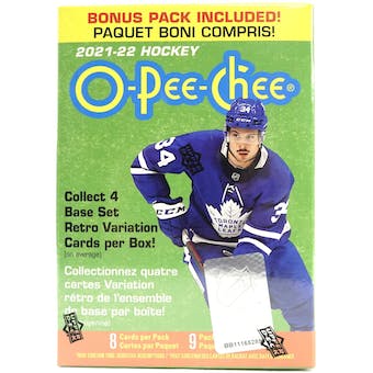 2021/22 Upper Deck O-Pee-Chee Hockey 8-Pack Blaster Box