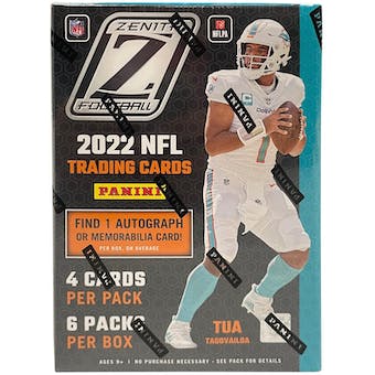 2022 Panini Zenith Football 6-Pack Blaster Box