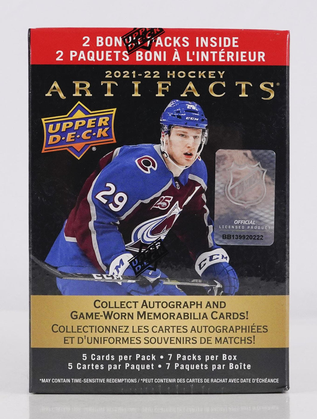 2021-22 Upper Deck Artifacts Hockey 7-Pack Blaster Box