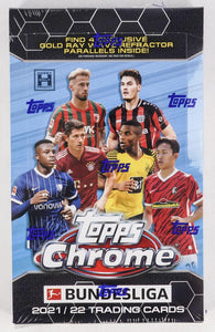 2021-22 Topps Chrome Bundesliga Soccer Hobby Lite Box