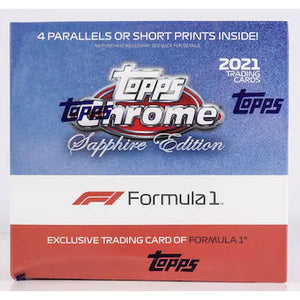 2021 Topps Chrome F1 Formula 1 Sapphire Edition Racing Hobby Box