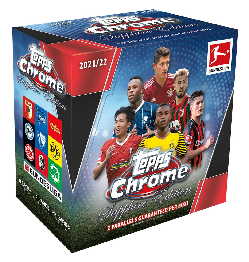 2021/22 Topps Chrome Bundesliga Sapphire Edition Soccer Hobby Box