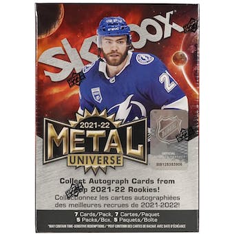 2021/22 Upper Deck Skybox Metal Universe Hockey 5-Pack Blaster Box