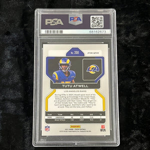 2021 PRIZM TUTU ATWELL #350 RC WHITE SPARKLE SSP PSA 10 GEM MINT