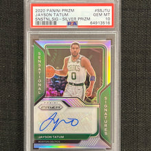 Load image into Gallery viewer, 2020 panini prizm Jayson Tatum silver prizm auto psa 10
