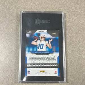 2020 Select Justin Herbert #325 RC Red/White/Blue SGC 9.5