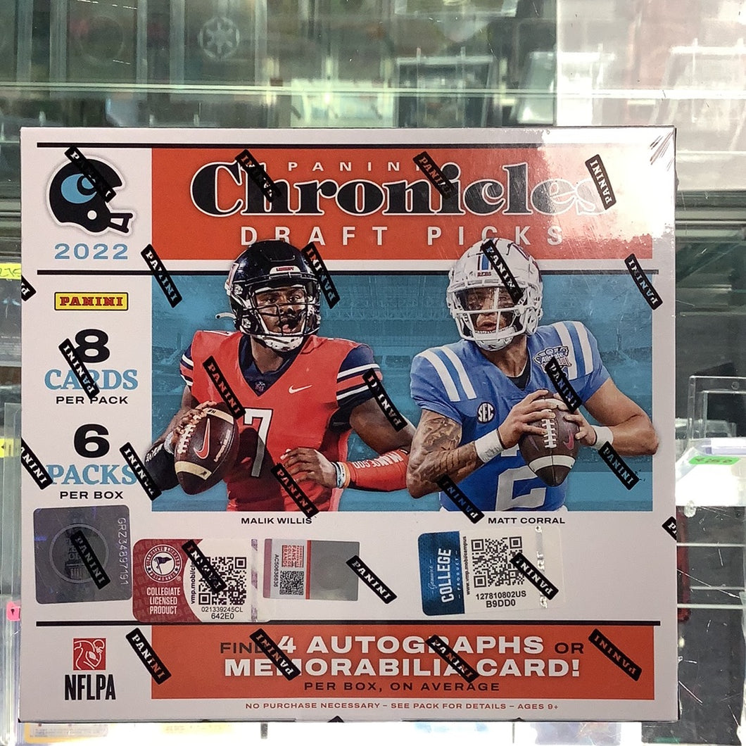 2022 NFL Chronicles draft picks hobby box