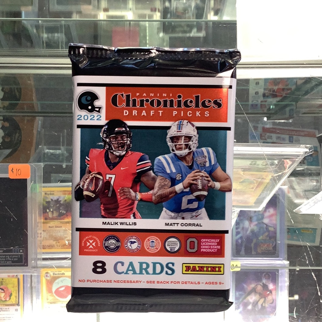 2022 NFL Chronicles draft pick hobby pack