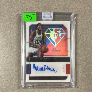 2021-22 PANINI ONE ROBERT PARISH #75-RPS 75TH ANNIVERSARY AUTO /99