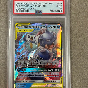 2019 blastoise sun and moon cosmic eclipse psa 9