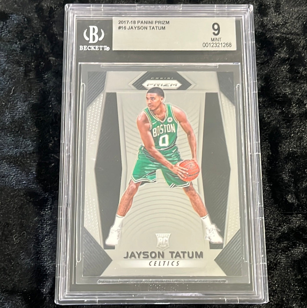 2017-18 PRIZM JAYSON TATUM #16 RC BASE BGS 9 MINT