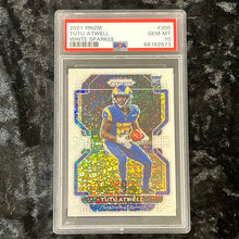 Load image into Gallery viewer, 2021 PRIZM TUTU ATWELL #350 RC WHITE SPARKLE SSP PSA 10 GEM MINT
