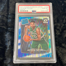 Load image into Gallery viewer, 2017-18 DONRUSS OPTIC JAYSON TATUM #198 RC SHOCK PSA 10 GEM MINT
