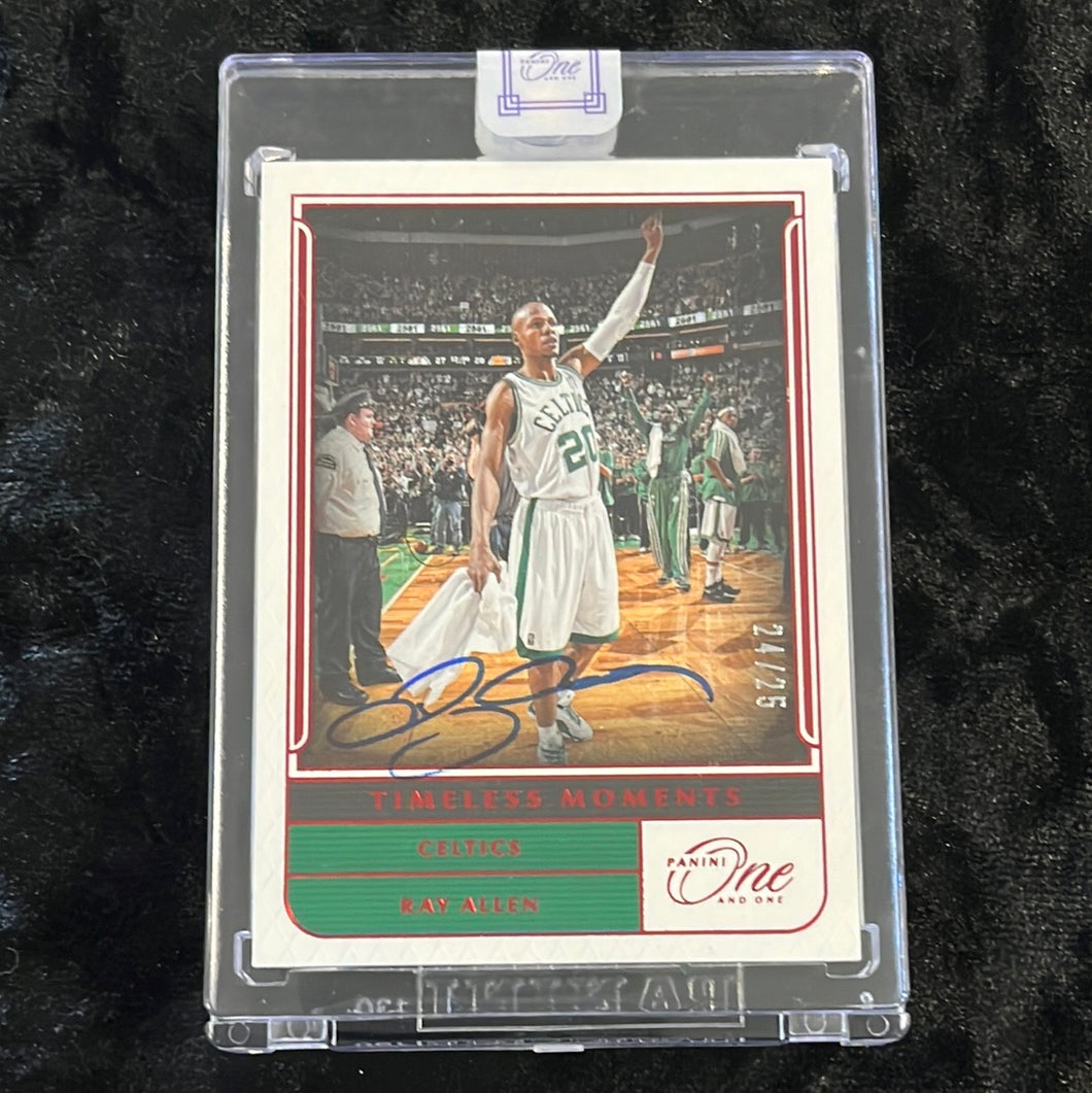 2021-22 PANINI ONE RAY ALLEN #TM-RAL TIMELESS MOMENTS AUTO /25