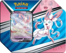 Pokemon TCG V Heroes Tin Sylveon V 5 Booster Packs