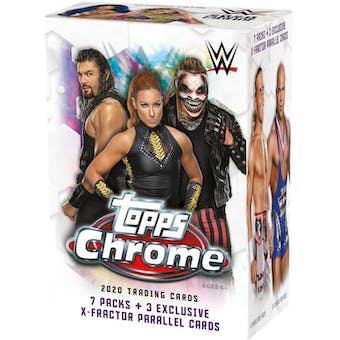 2020 Topps WWE Chrome Wrestling 7-Pack Blaster Box